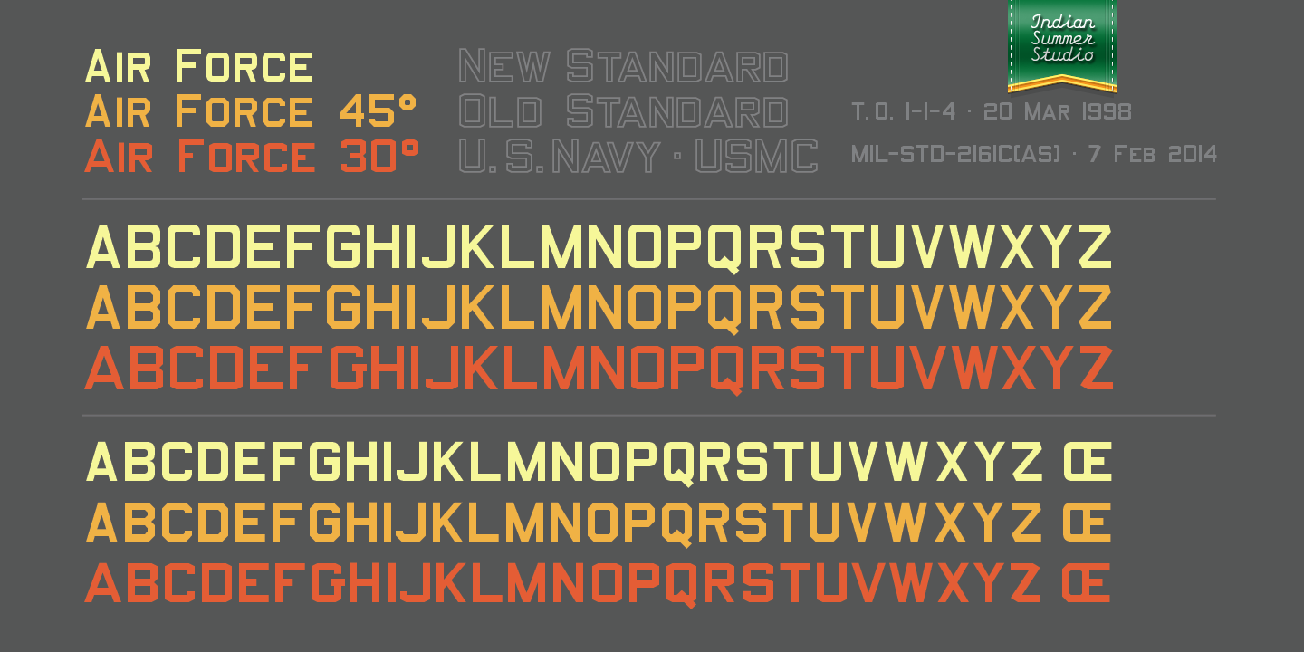 Example font Air Force #4
